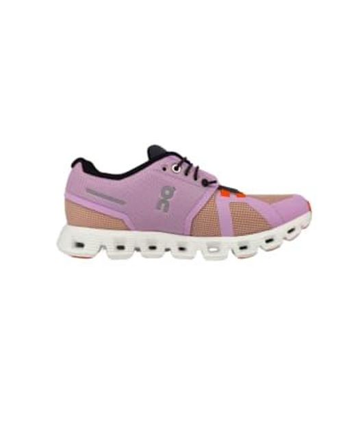 Zapatillas cloud 5 push fiji / rosa On Shoes de color Purple