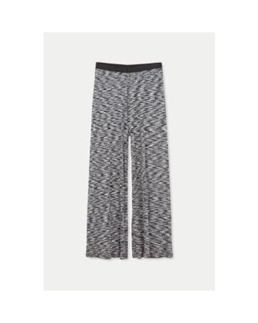Pantalon veran à espace en coton multiple noir Mads Nørgaard en coloris Gray