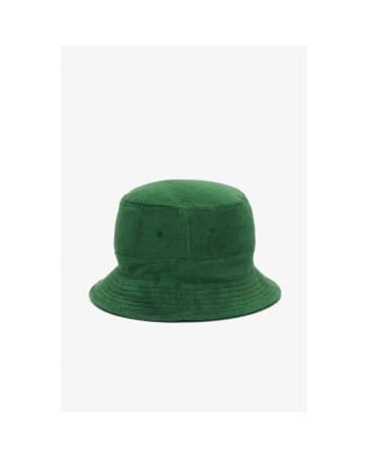 Lacoste Green Terry Towelling Bucket Hat Medium for men