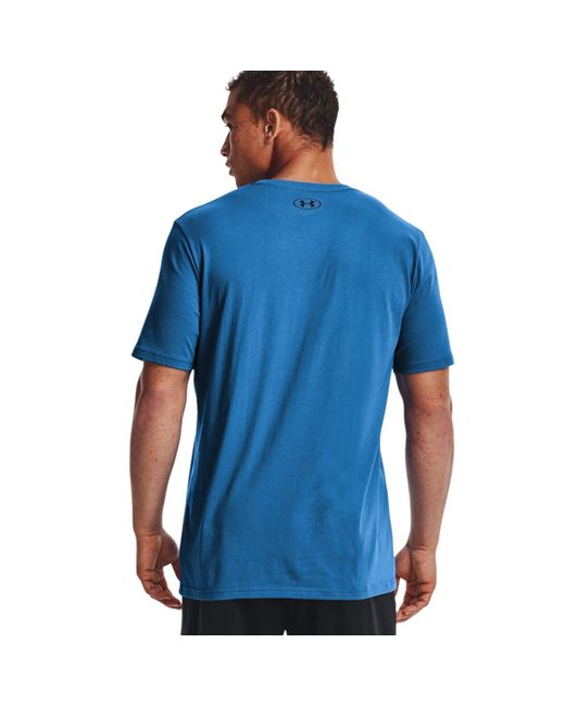 Under Armour T-shirt Sportstyle Left Chest Uomo Victory Blue / Black for  Men | Lyst