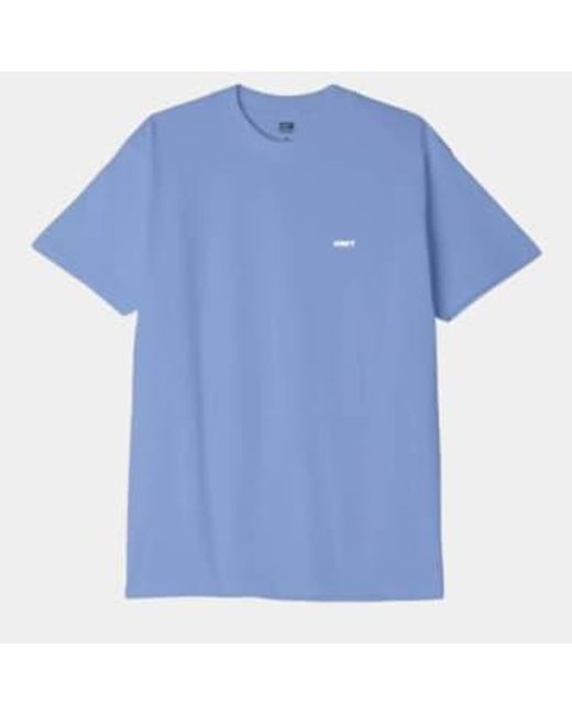 Obey Blue Bold 2 T-shirt Digital Violet M for men