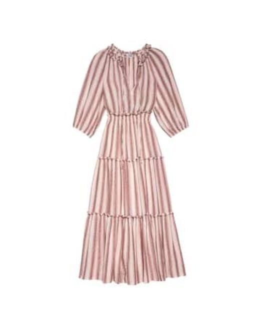 Rails Pink Caterine Dress Camino Stripe Xs