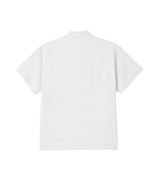 Obey White Sunrise Shirt Medium for men
