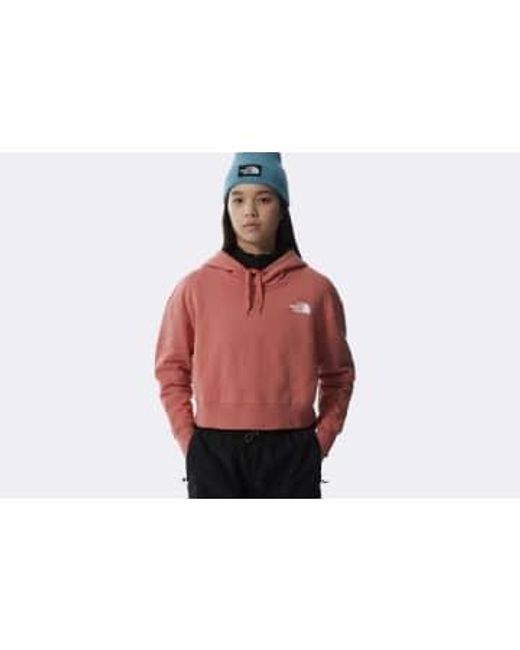 Womens Trend Crop Hoodie di The North Face in Red