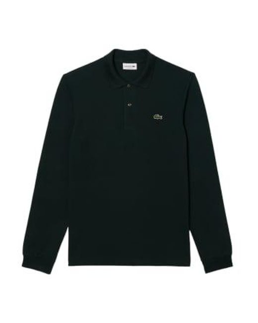 Lacoste Green Polo Classic Fit Long Sleeve Dark 3 for men