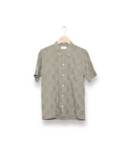 Universal Works Gray Road Shirt Dot Cotton Lt 28684 for men