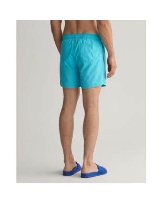 Light Classic Fit Swim Shorts di Gant in Blue da Uomo
