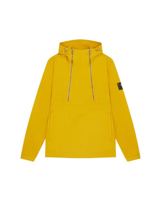 Lyle & Scott Yellow Arrowwood Jk1842v Hooded Overhead Jacket for men