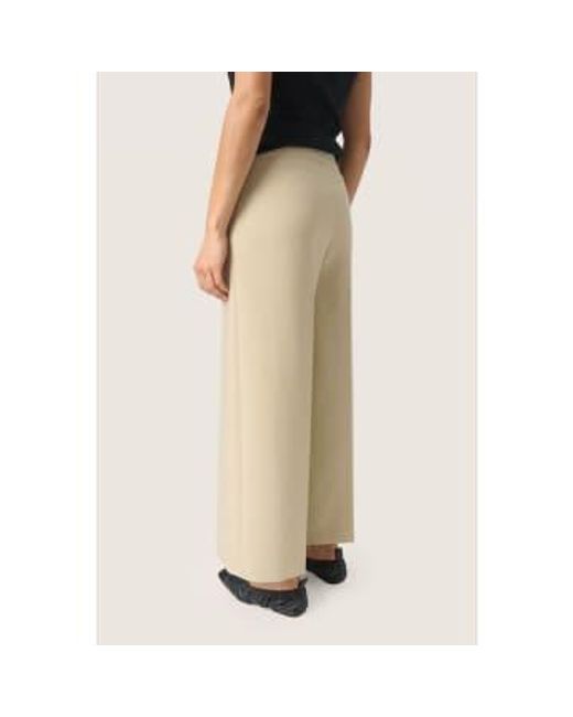 Soaked In Luxury Natural Corinne Wide Cropped Pants
