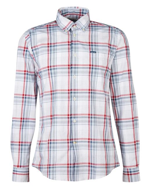 Barbour Blue Sunhill Tailored Shirt Classic for men