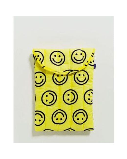 Baggu Yellow Puffy Laptop Sleeve 13" Tasche Happy 13/14"