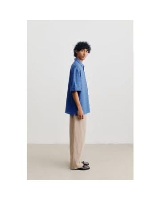 A Kind Of Guise Blue Elio Shirt Structured S for men