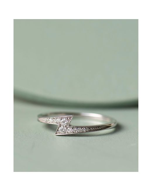 Zoe & Morgan Green Zap White Gold Diamond Ring