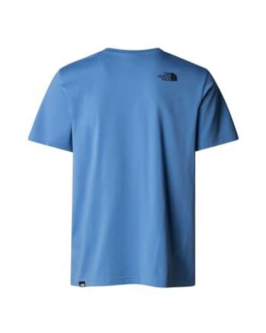 The North Face Blue Simple Dome T-shirt for men