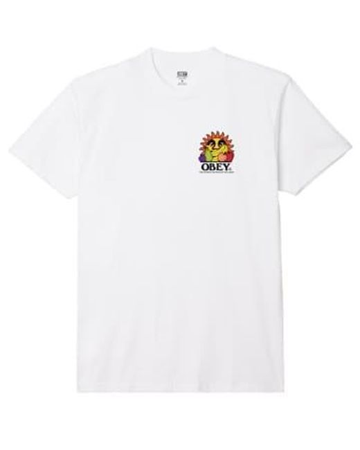 T-shirt Obey pour homme en coloris White