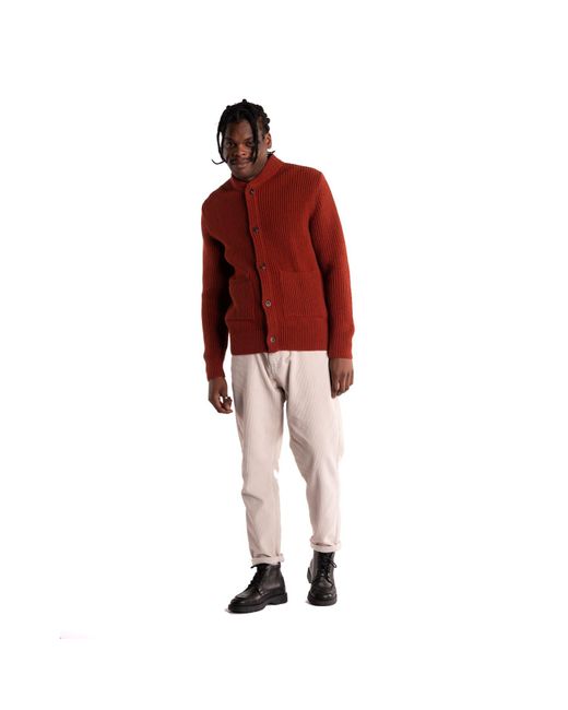 Cárdigan lana color terracota Olow de hombre de color Rojo | Lyst