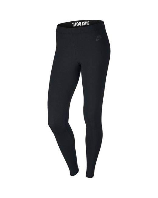 Nike Synthetic Black Leg-a-see Just Do It Leggings - Lyst