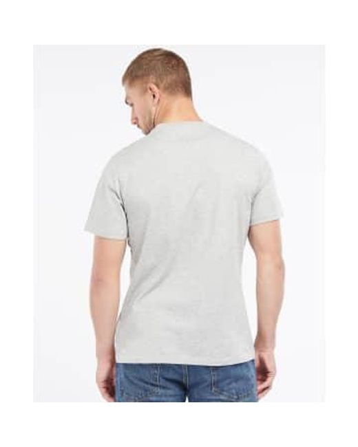 Barbour White International Smq Reel T-shirt Marl for men