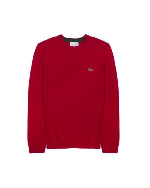 lacoste red sweater