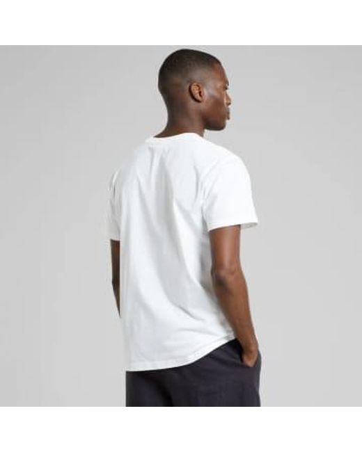 Dedicated White T-shirt Stockholm Bbq Emb S for men
