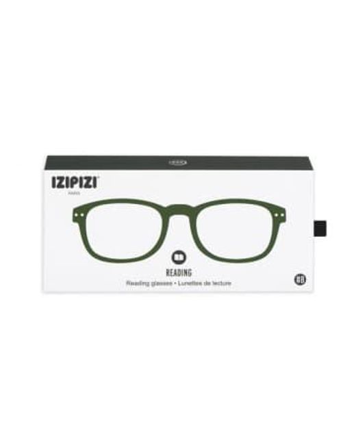 Izipizi Green Shape B Reading Glasses +1 for men