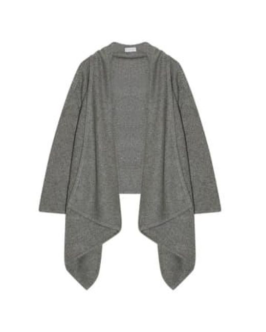 Cashmere Fashion Gray Engage Kashmir Cardigan L/xl /