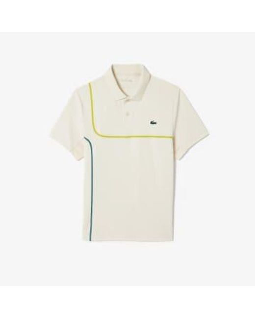 Lacoste Natural Avx Ultra Dry Pique Tennis Polo T Shirt S for men