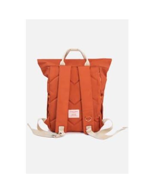 Medium Hackney Sustainable Backpack Burnt di Kind Bag in Orange