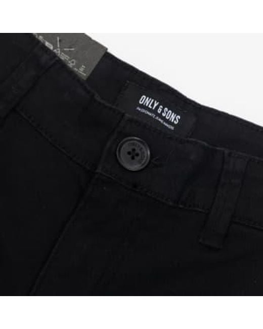 Only & Sons Blue Cargo Shorts for men