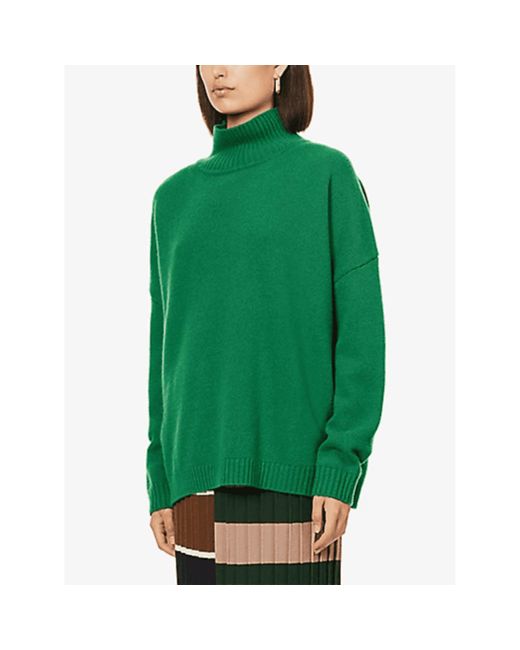 Weekend by Maxmara Weekend By Max Mara Benito High Neck Jumper in Green ...