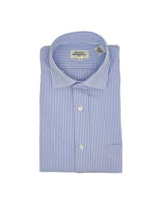 Hartford Paul stripes shirt mann/weiß in Blue für Herren