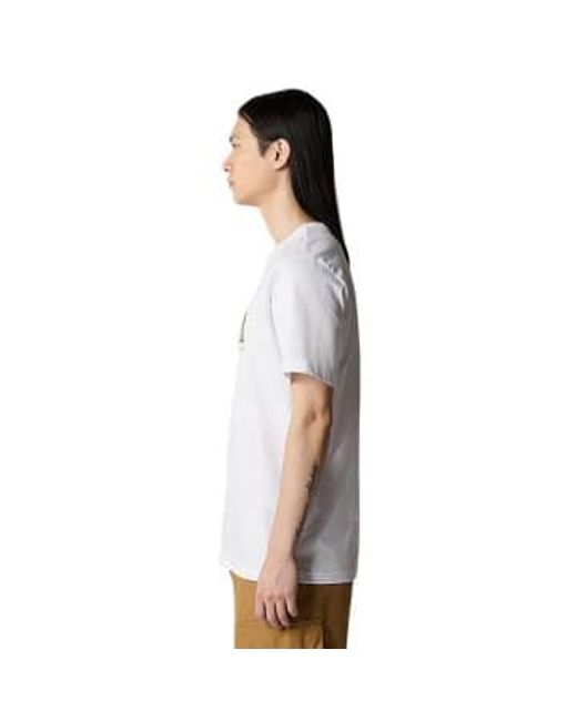 The North Face White T-shirt Rust 2 Uomo M for men