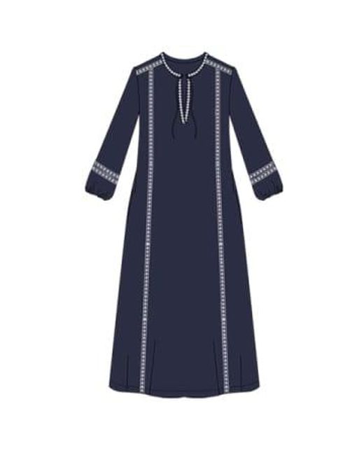 Nooki Design Blue Emilia Maxi Dress- Mix Mix / S 100% Cotton