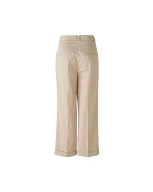 Ouí Natural Trousers Light Stone Uk 8