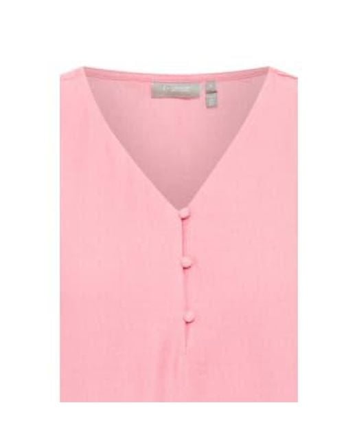 Fransa Pink Heiße top -bluse in rosa nelken