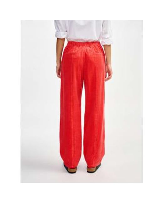 Pantalon sombre Bellerose en coloris Red