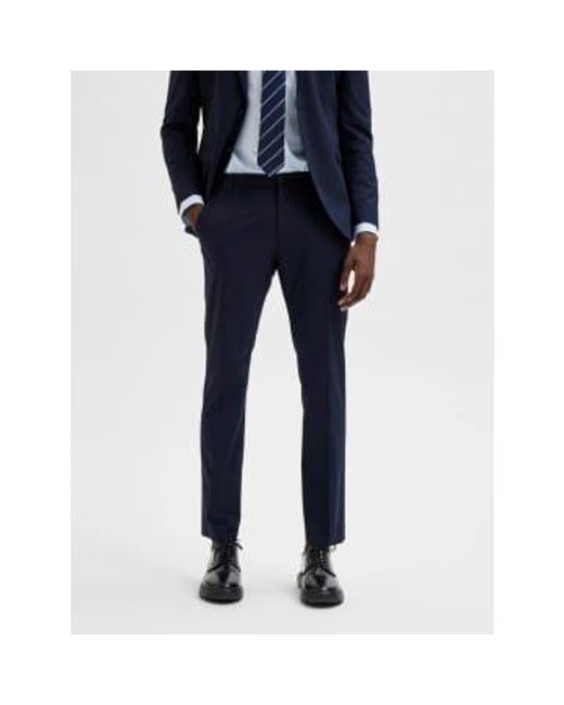 SELECTED Blue Navy Suit Pants 42 for men