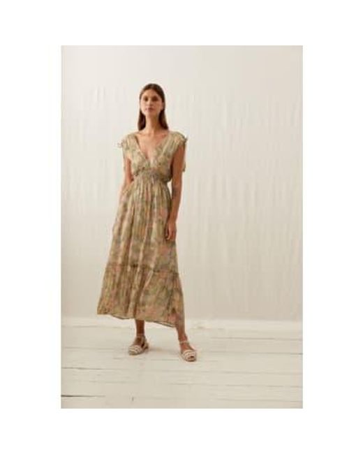 Louise Misha Natural Plumiska Dress 36 / Khaki