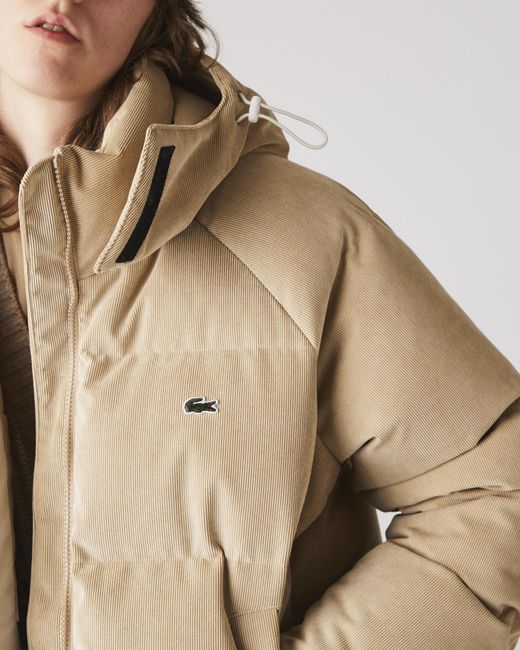 lacoste doudoune beige