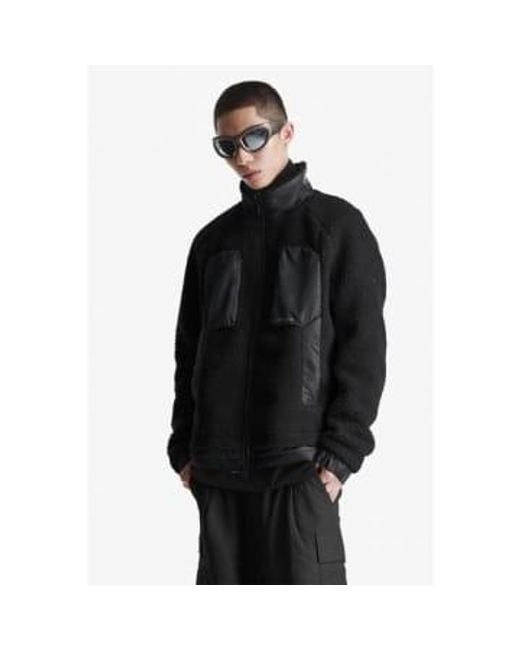 KRAKATAU Black Peebles Zip-up Sherpa Jacket Large for men
