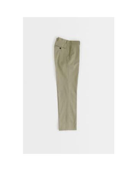 Relaxed Tailored Trousers Chalk di A Kind Of Guise in Green da Uomo