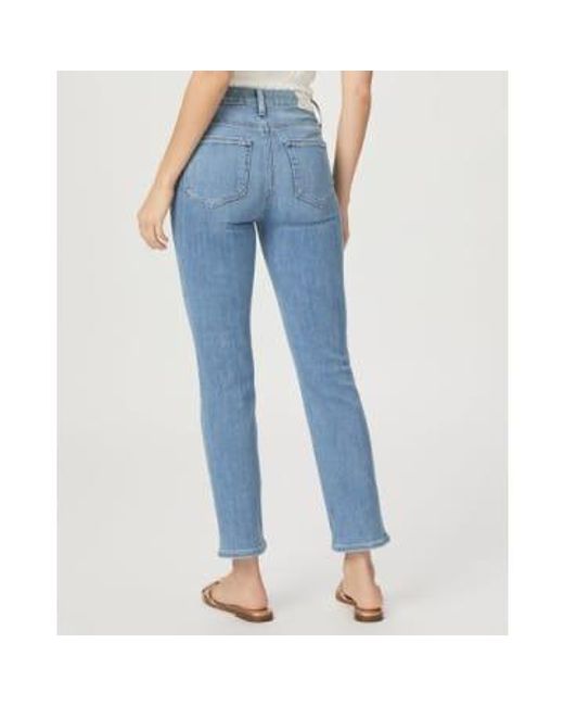 Cindy Straight Jeans Golden Age di PAIGE in Blue