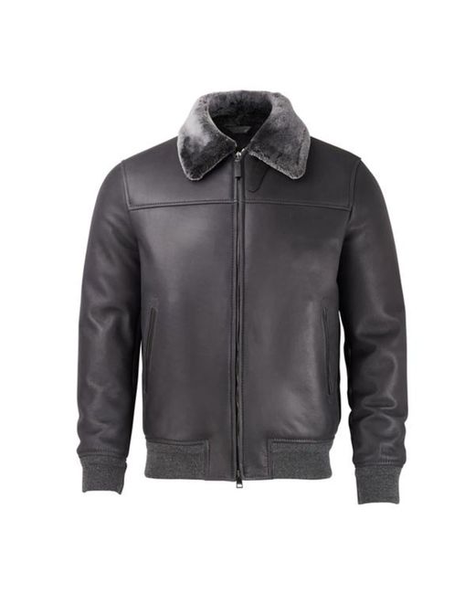 Brioni top shearling jacket