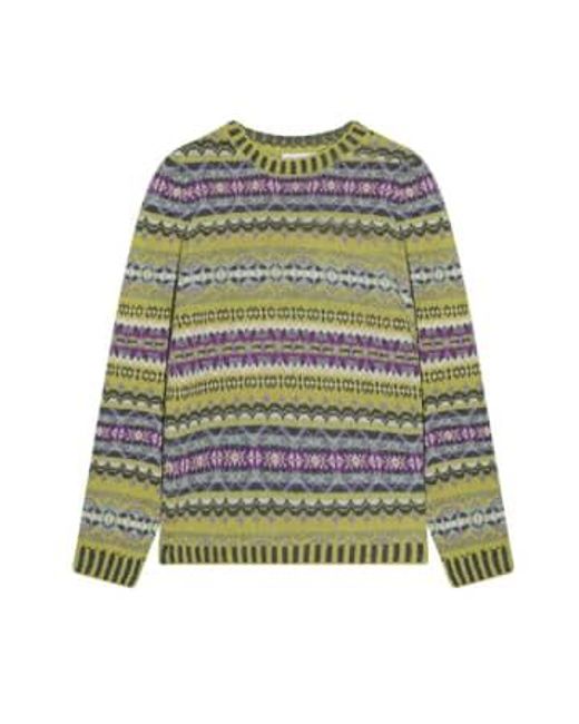 Cashmere Fashion Green Eribé Sweater Kinross Round Neckline Xl / Muster