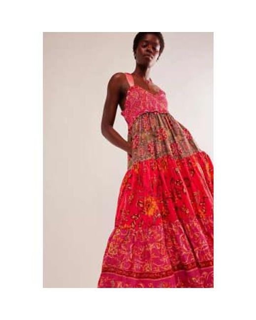 Free People Red Bluebell maxi