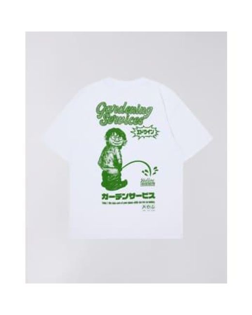Edwin White Gardening Services T-shirt Whisper for men