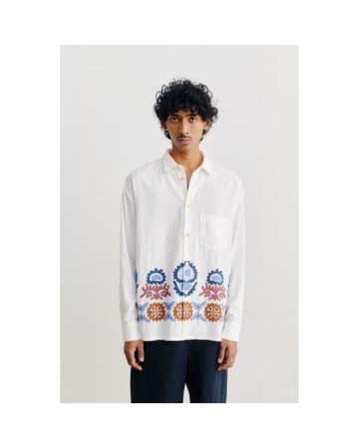 A Kind Of Guise White Gusto Shirt Blossom Trim L for men