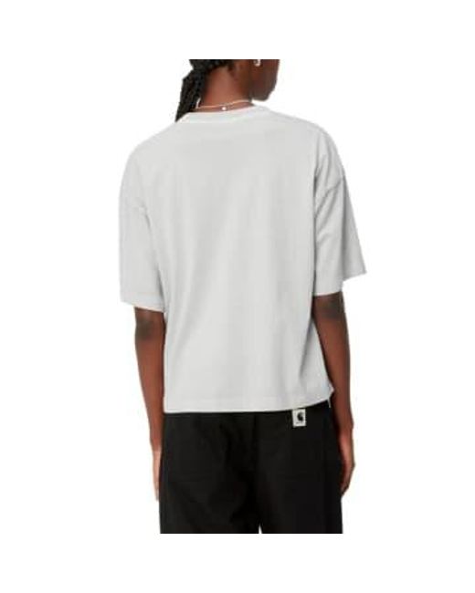 T-shirt femme i033051 1ye.gd gris Carhartt en coloris Gray