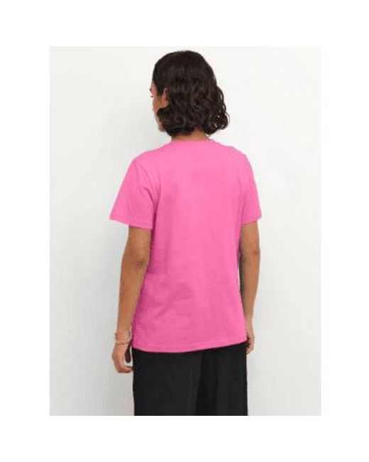 Kaffe Pink Marin-t-shirt in nviolett von