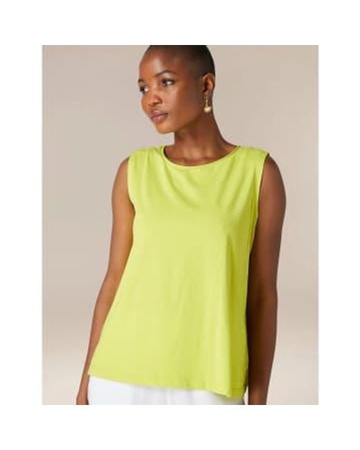 Sahara Cotton Jersey Boxy Vest di New Arrivals in Yellow